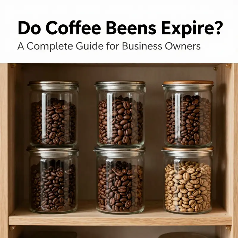 Visual timeline showcasing the ‘best-by’ dates of coffee beans and flavor degradation stages.