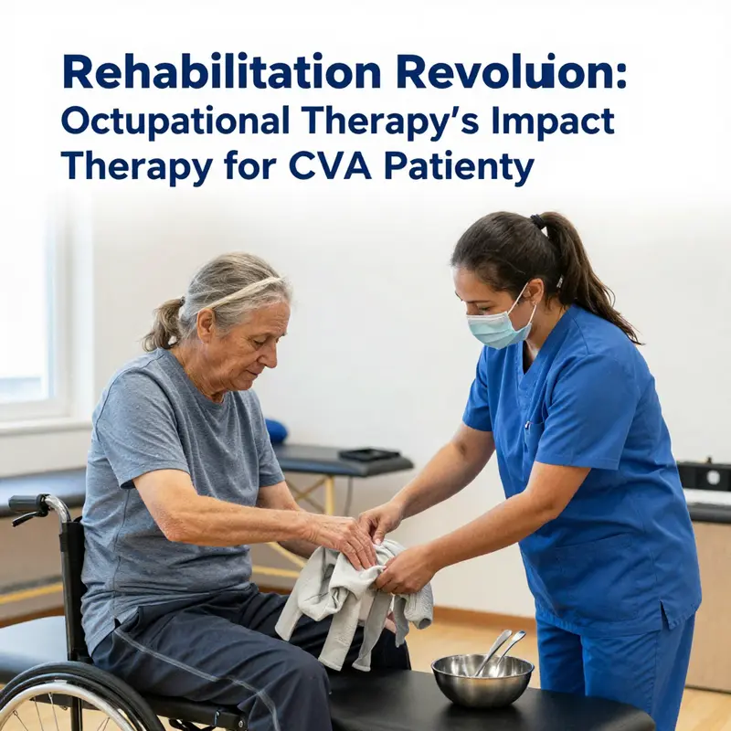 Occupational therapists engage CVA patients in task-specific training to enhance recovery.