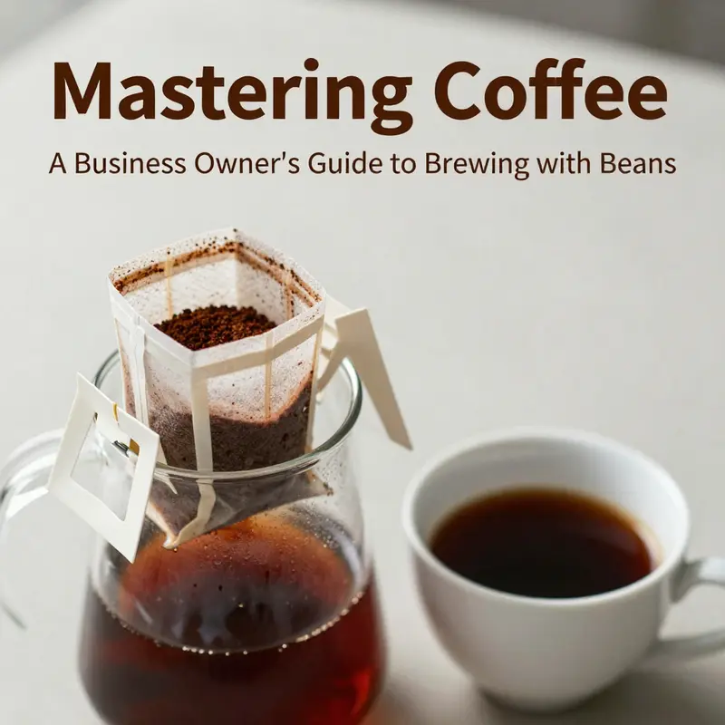 Cold brew coffee preparation showcasing simple and effective brewing with minimal equipment.
