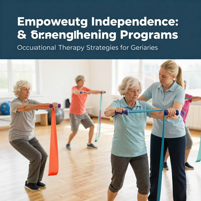 Occupational therapy focusing on ADL training helps older adults adapt to daily living tasks effectively.