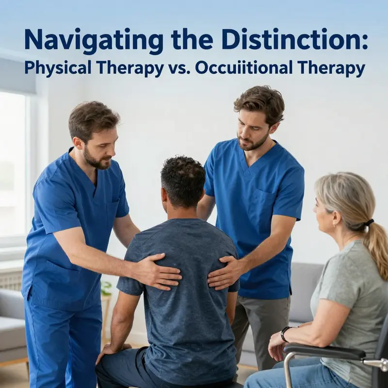 Comparing the goals of physical therapy and occupational therapy.
