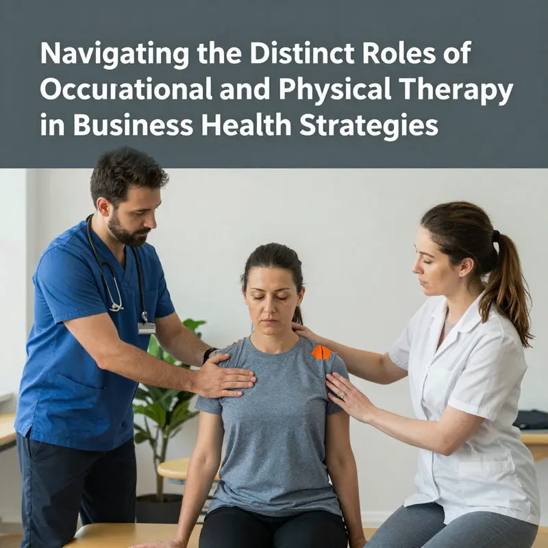 A chart showcasing the distinct goals of occupational therapy and physical therapy for better understanding.