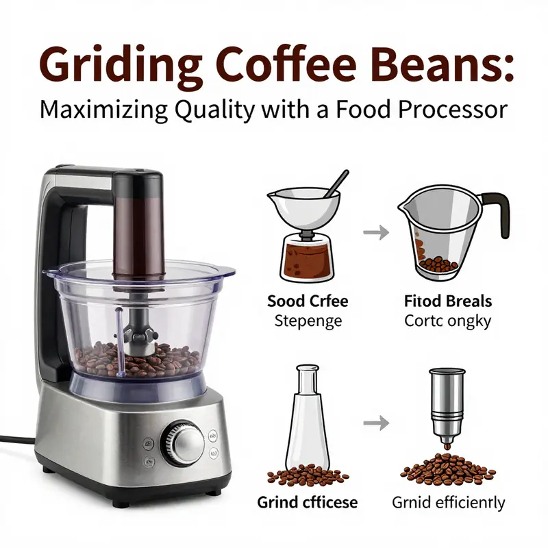 Exploring the pros and cons of grinding coffee beans in a food processor.