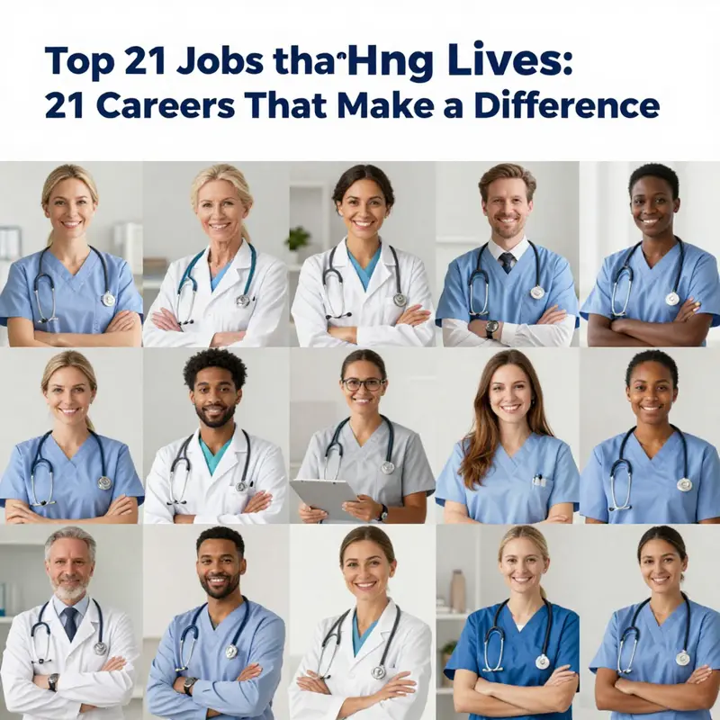 A visual representation of the diverse professions dedicated to helping others, showcasing key roles in society.