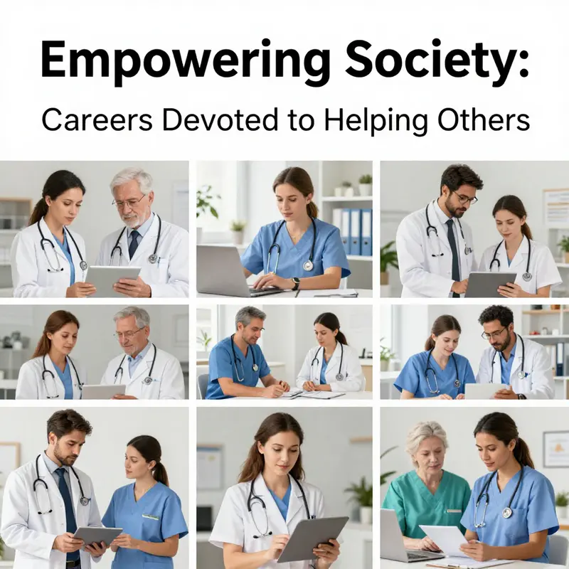 A diverse group of helping professionals dedicated to improving lives.