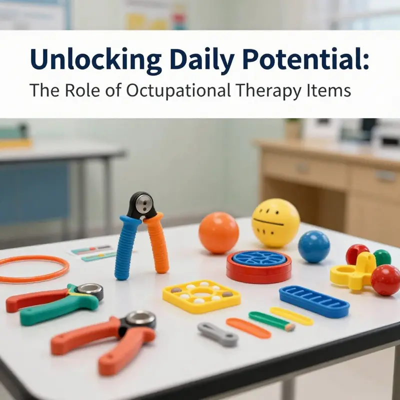 Therapists demonstrate the essential role of OT items in the rehabilitation process.