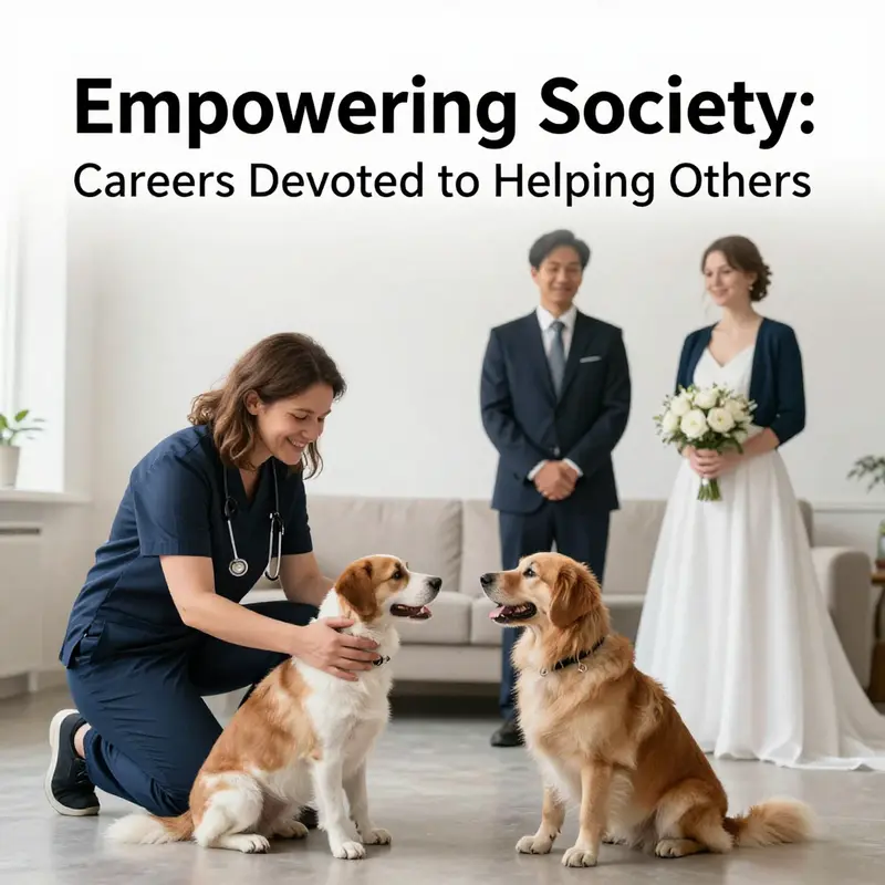 A diverse group of helping professionals dedicated to improving lives.