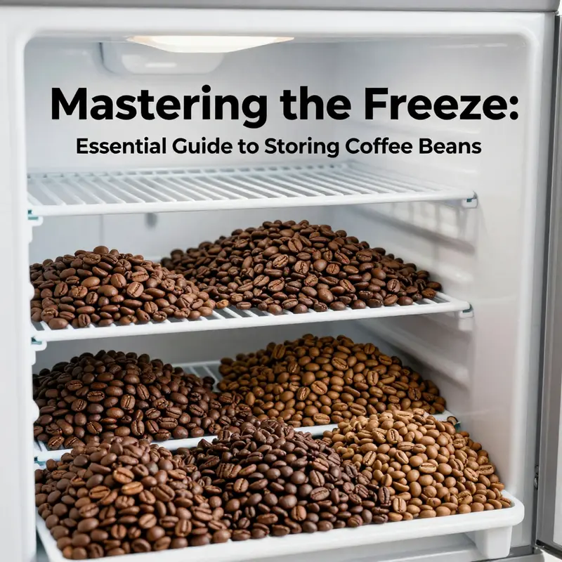 Understanding the importance of timing in freezing coffee beans.
