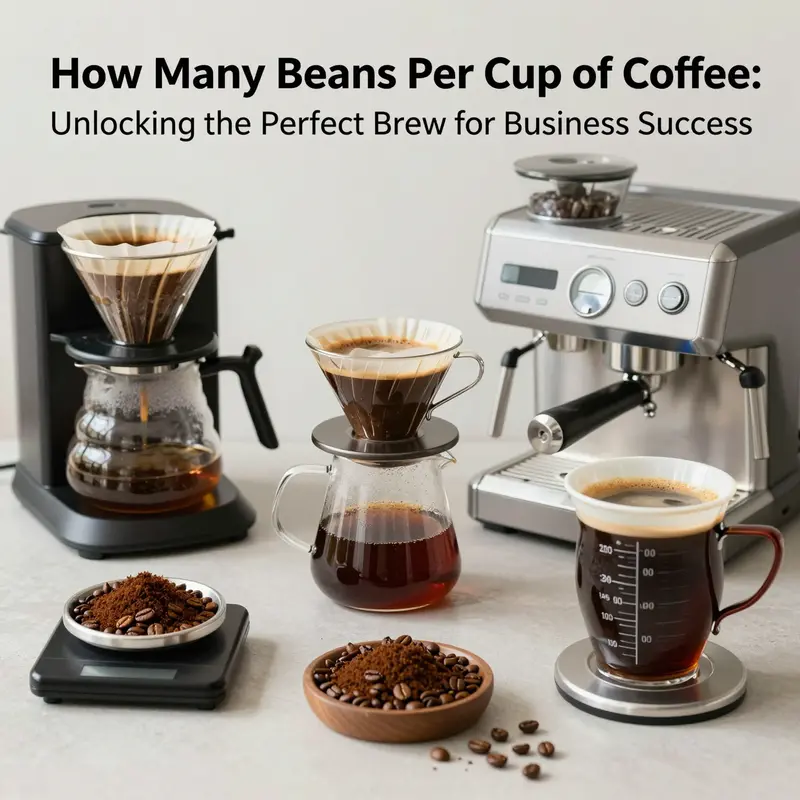 Different brewing methods require varying quantities of coffee beans per cup, influencing flavor and extraction.