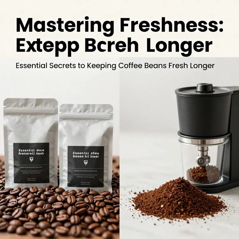 Proper storage in an airtight, opaque container enhances the longevity of coffee beans.