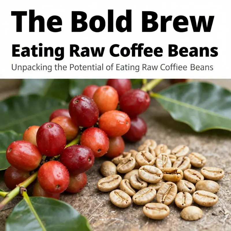 Coffee cherries and raw coffee beans displayed together, illustrating the agricultural roots of coffee.