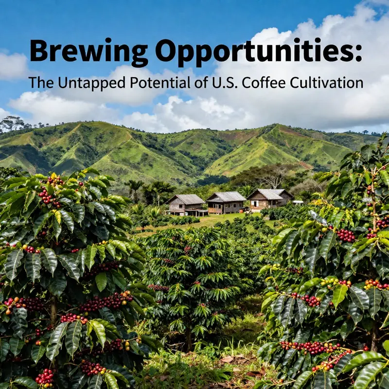 Lush coffee farms in Hawaii showcasing ripe coffee cherries ready for harvest.