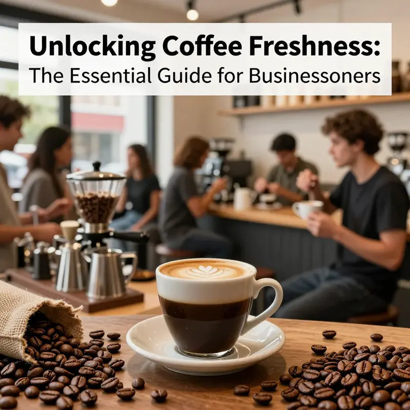 Scene of a bustling coffee shop illustrating freshness and quality in coffee offerings.