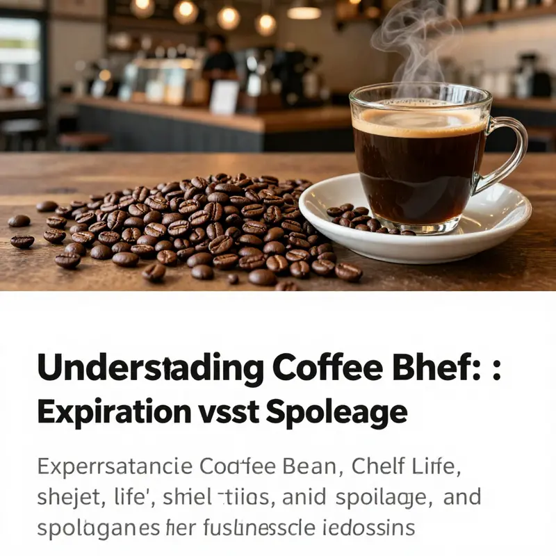 A cozy coffee shop interior with freshly brewed coffee and displayed coffee beans, emphasizing quality and freshness.