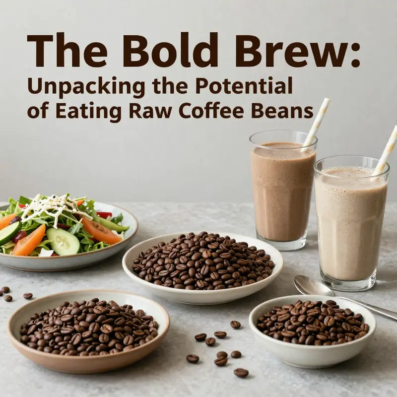 A close-up view of raw coffee beans, illustrating their unique characteristics and texture.