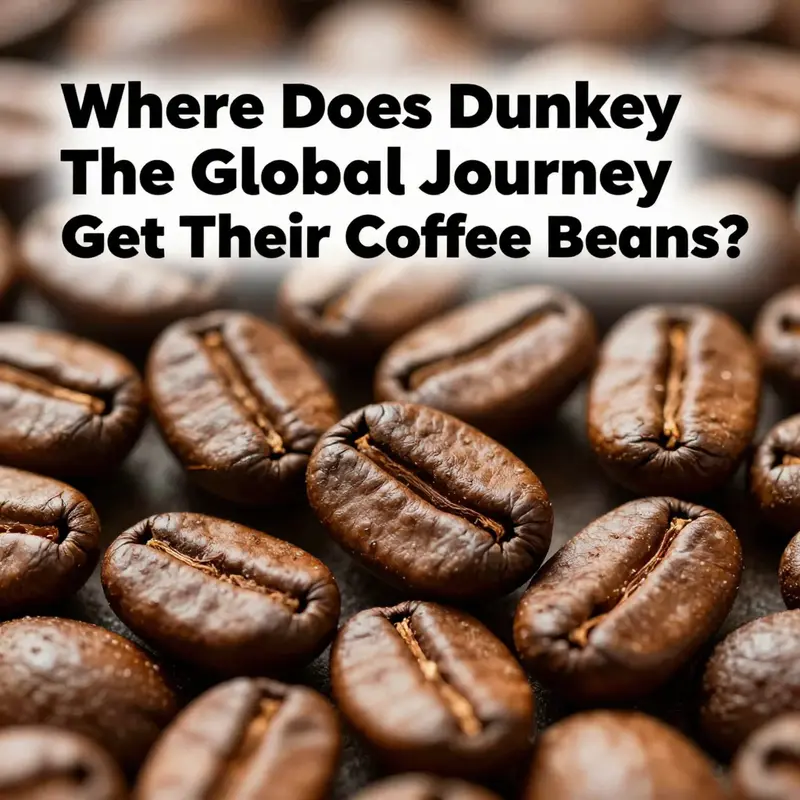 A visual representation of the global coffee sourcing regions for Dunkin’.