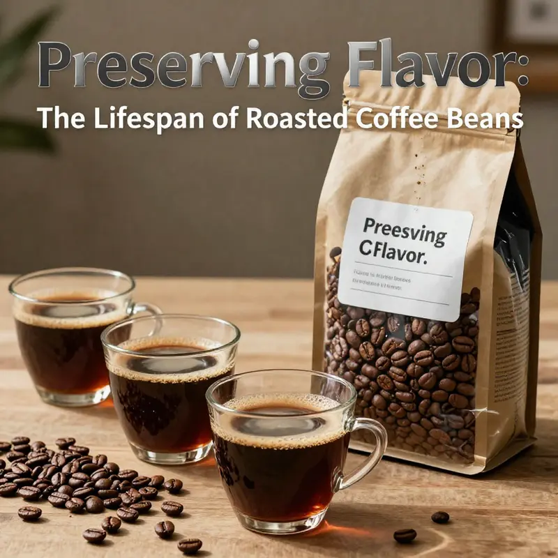 Freshly brewed coffee showcasing the peak flavor stage within weeks of roasting.