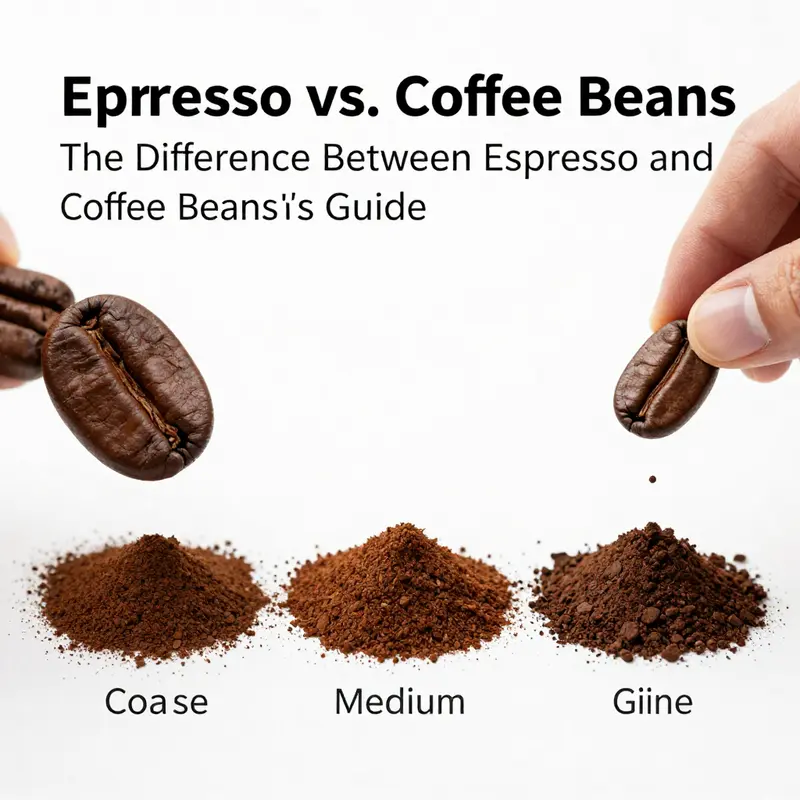 A visual representation of the diversity between raw coffee beans and brewed espresso.