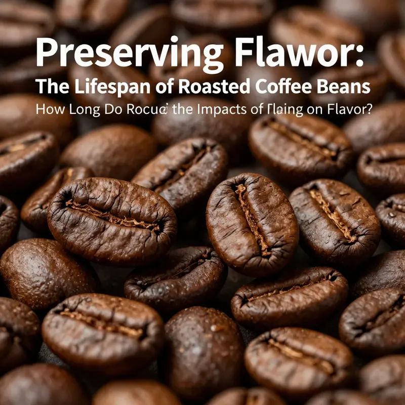 Freshly brewed coffee showcasing the peak flavor stage within weeks of roasting.
