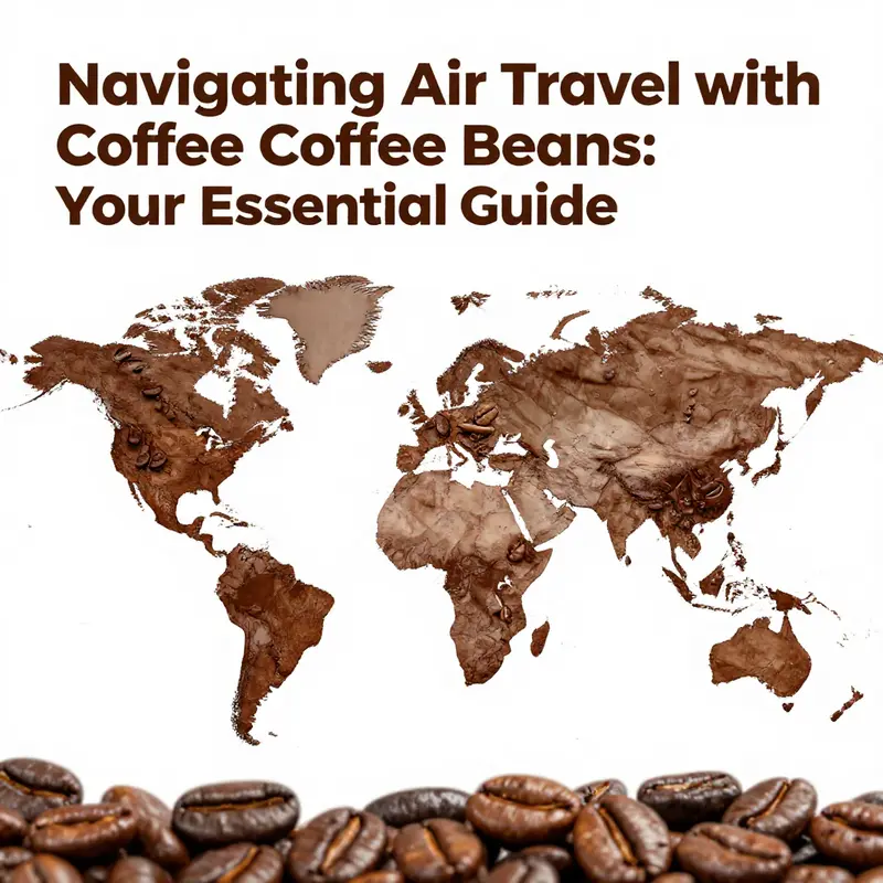 Packing coffee beans for a domestic flight, ensuring compliance with regulations.