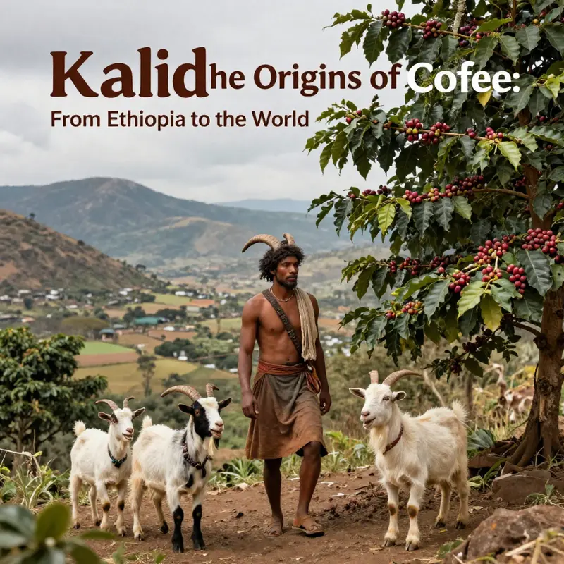 The birthplace of coffee in Ethiopia, highlighting the landscape where coffee cultivation began.