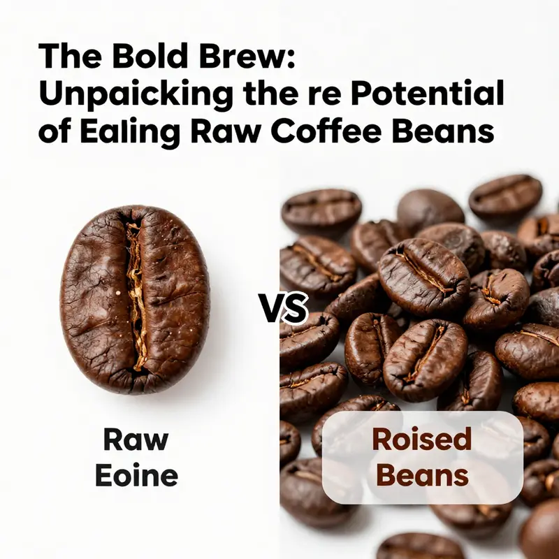 A close-up view of raw coffee beans, illustrating their unique characteristics and texture.