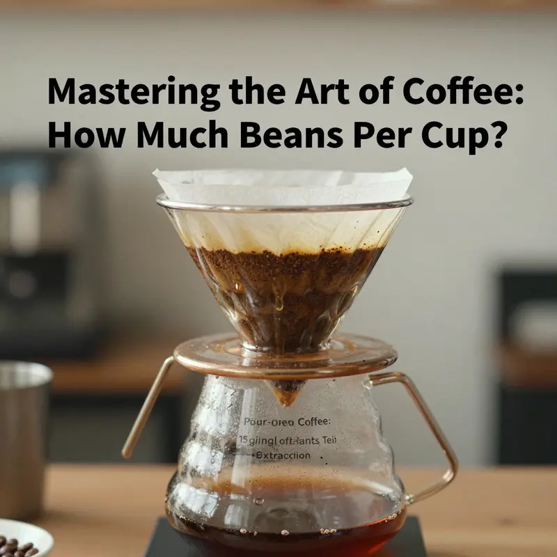 A visual representation of standard bean measurement in a drip coffee maker.