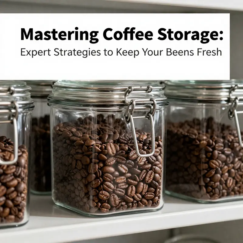 Short-term storage of coffee beans to maintain freshness.