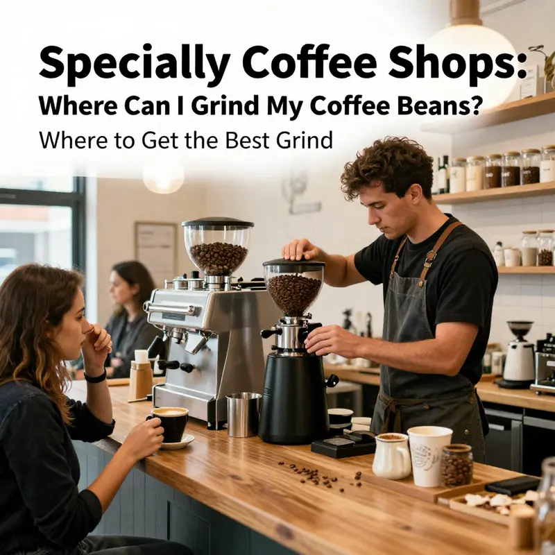 A bustling specialty coffee shop where patrons can enjoy freshly ground coffee beans.