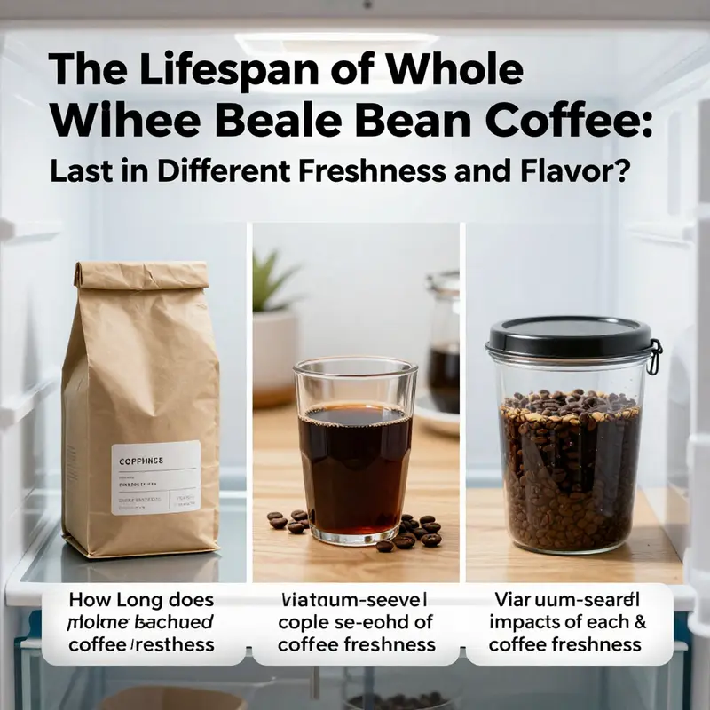 Freshly roasted whole bean coffee retains optimal flavor for a limited time.
