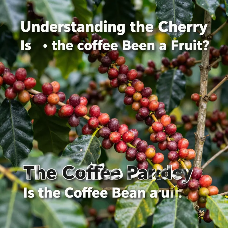 Ripe coffee cherries on the vine, illustrating the true fruit of the coffee plant.
