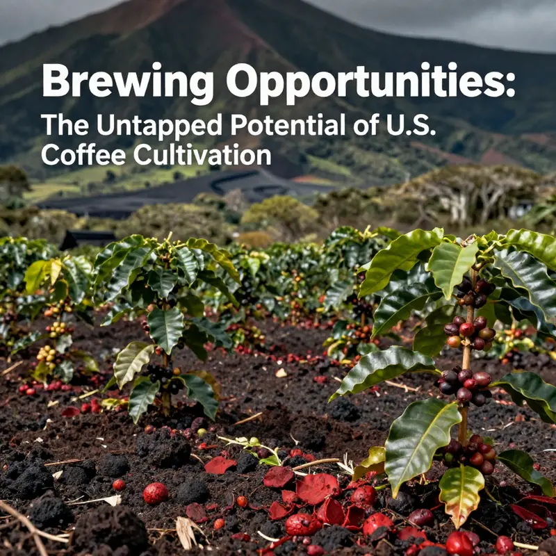 Lush coffee farms in Hawaii showcasing ripe coffee cherries ready for harvest.