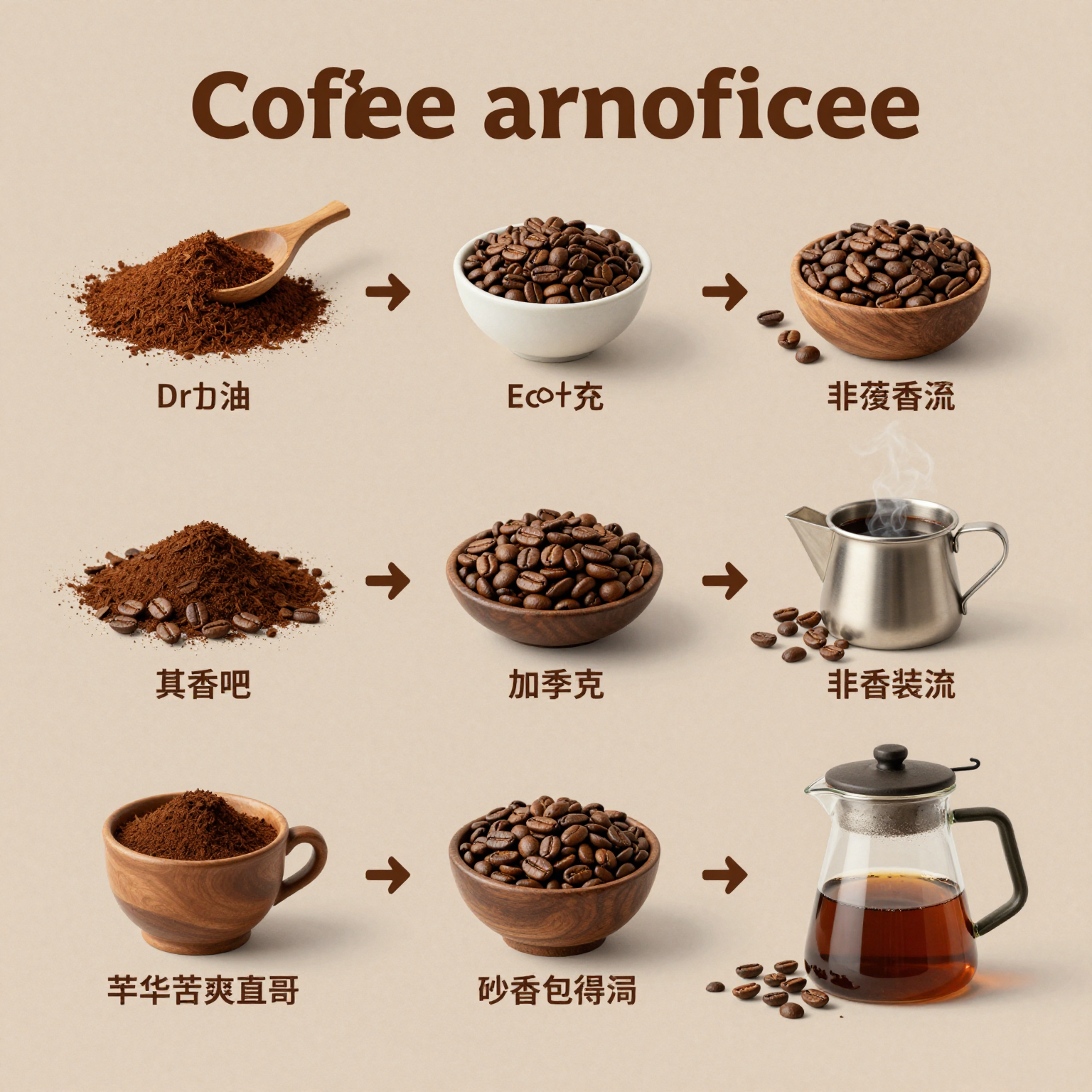 Infographic of coffee preparation methods