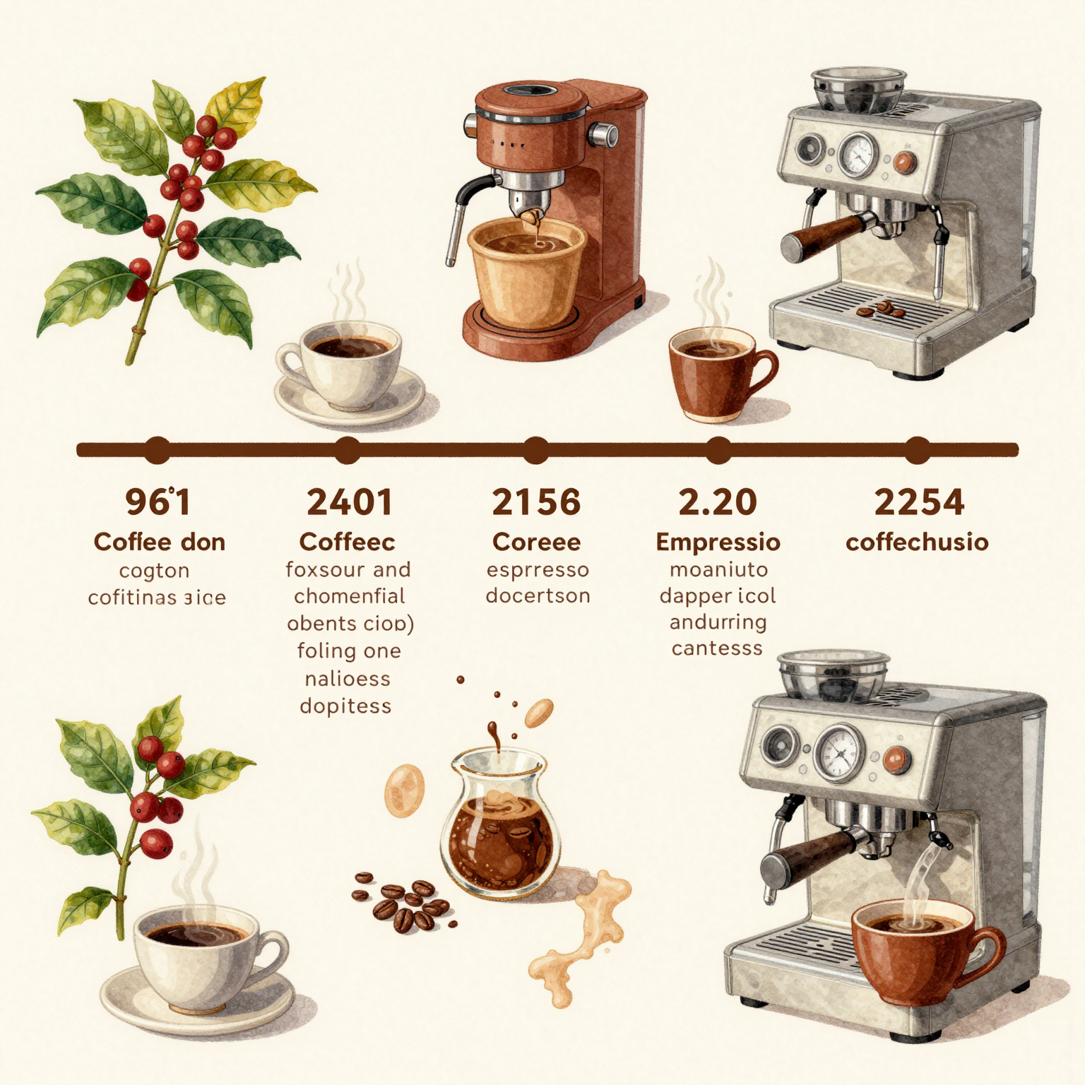 Historical Timeline of Coffee and Espresso