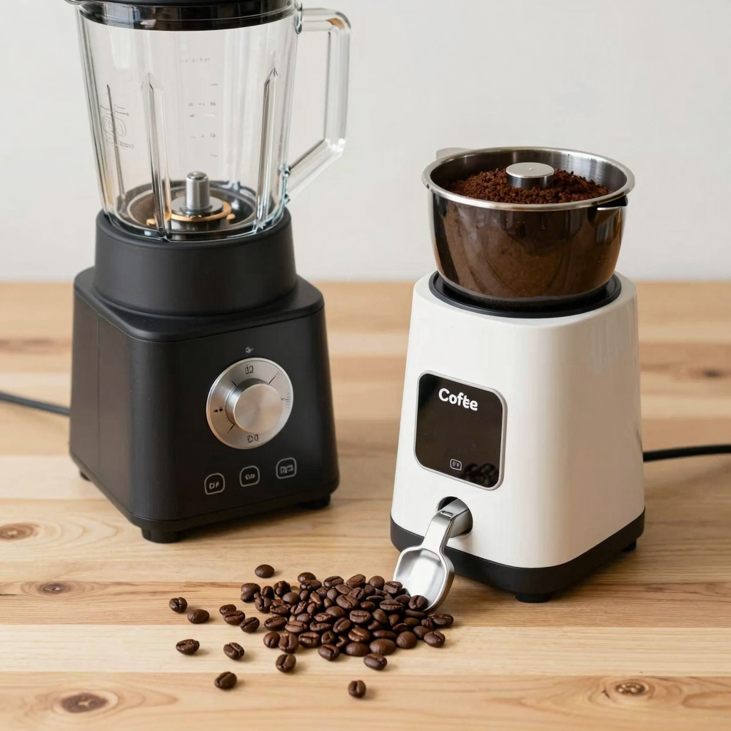 Coffee Beans and Blender