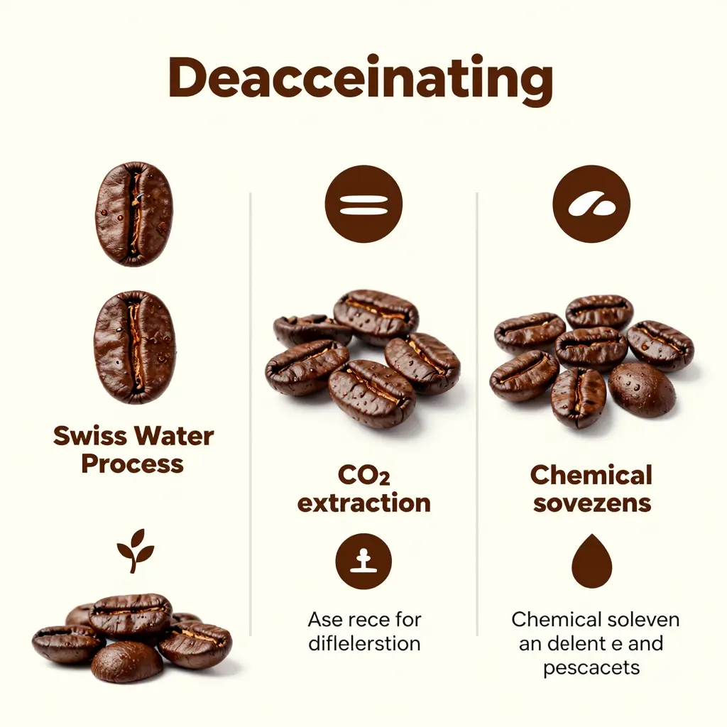 Decaffeination Methods Infographic