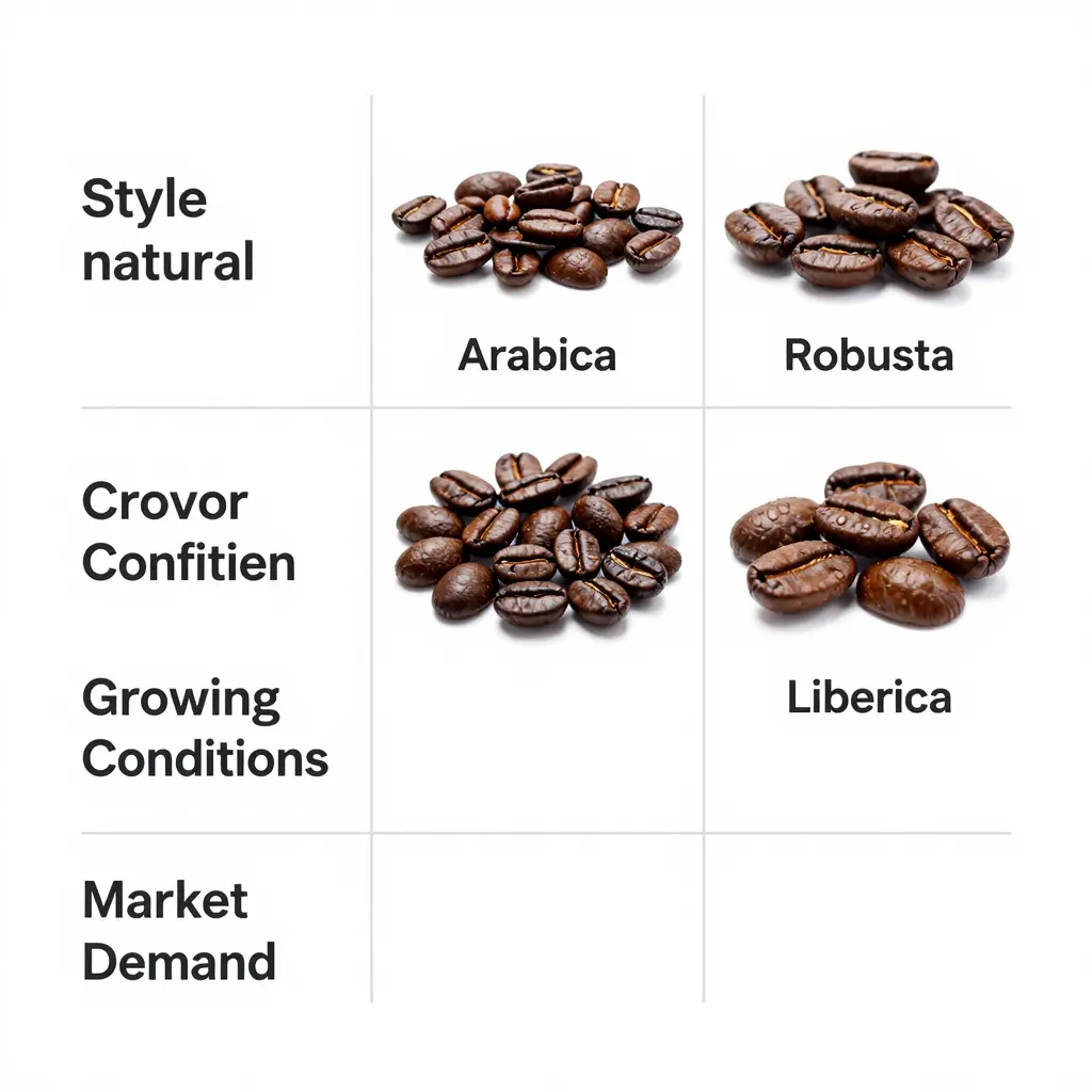 Comparison of Coffee Bean Varieties